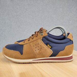Teva Women's Highside '84 Low Retro Sneakers Shoes Size 8.5 Brown Blue
